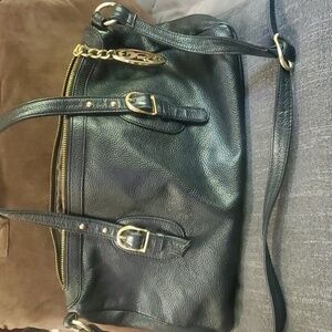 Authentic Black Genuine Leather Onna Ehrlich Bag